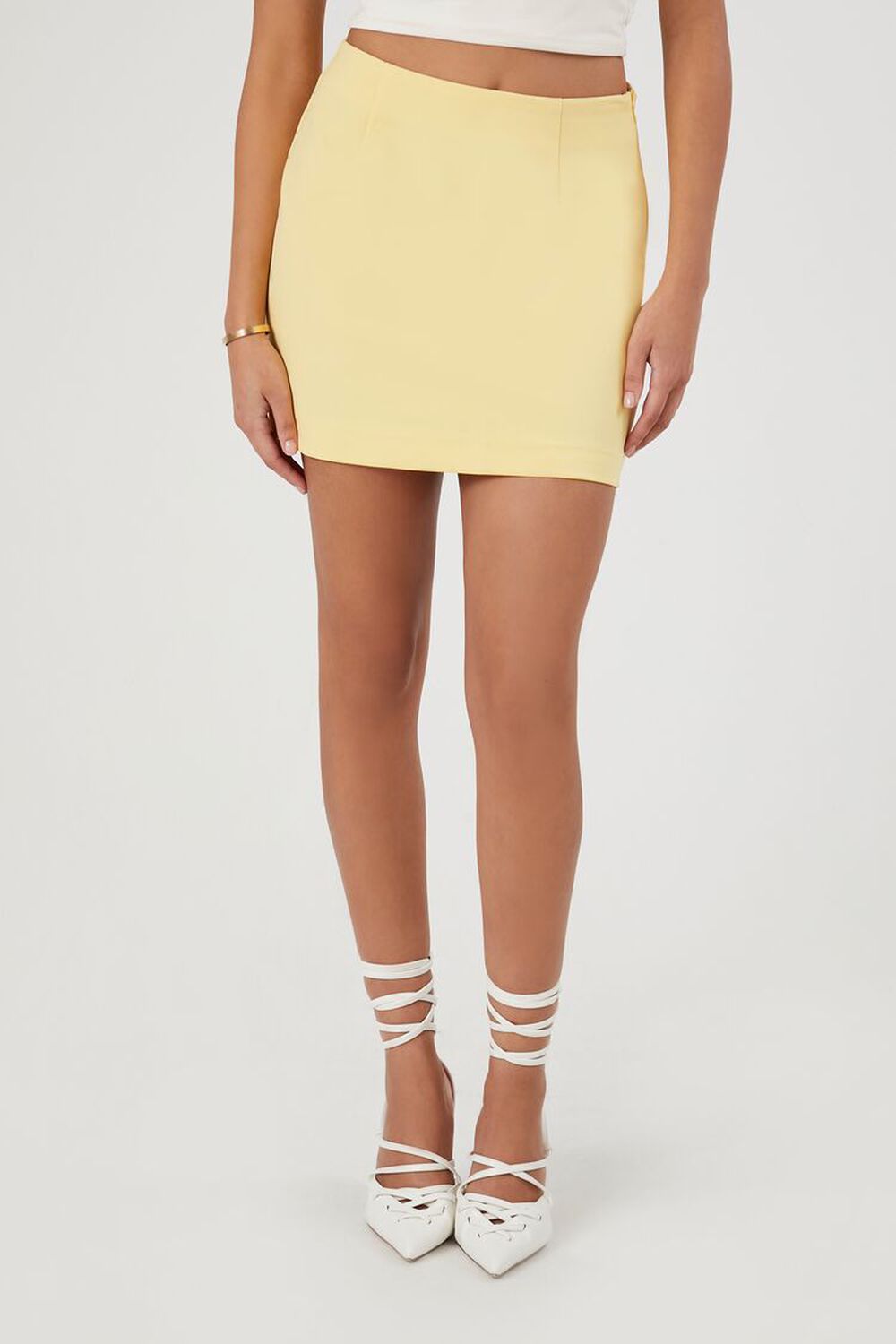 High-Rise A-Line Mini Skirt